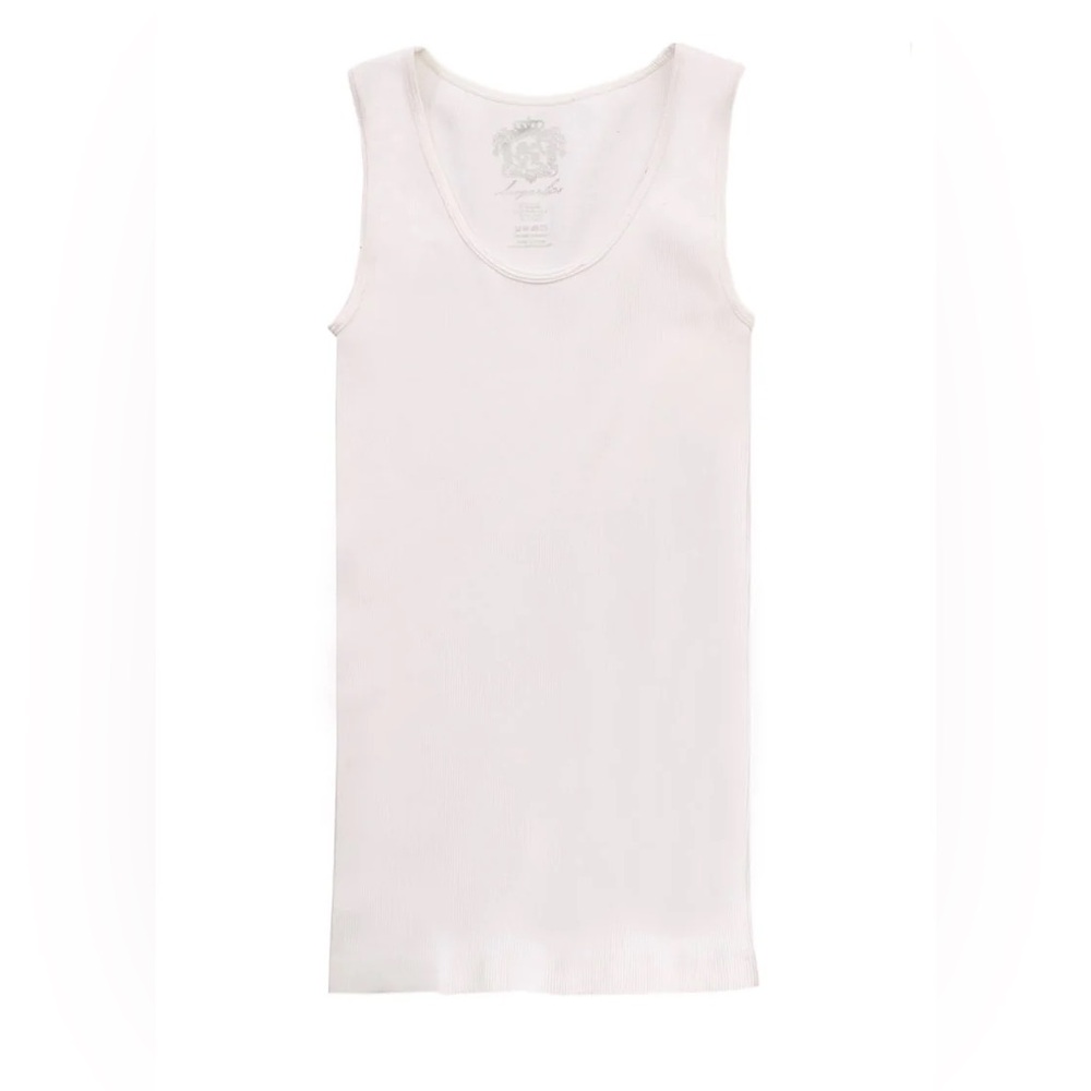 MOVING SALE Sugarlips Original Ribbed White Seamless Tank Top - Picture 2 of 7